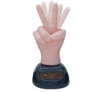 Middle Finger Dashboard Ornament, Middle Finger Dashboard - 2 Fingers Waving Solar Powered Car Dashboard Decor, Prank Toy for Table Decoration, Car Interior for Laughter