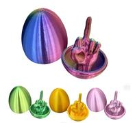 Middle Finger Easter Egg, Funny 3D Printed Middle Finger in Egg, Hilarious Middle Finger Surprise Gift Easter Gift for Adults, Best Easter Gift, Funny Gag Gift Idea (Purple)