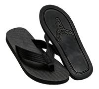Middle Finger Flip Flops, Funny Non-Slip Sandals for Women Men (Black,9)