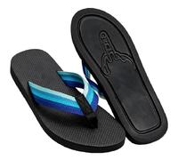 Middle Finger Flip Flops, Funny Non-Slip Sandals for Women Men (Blue,6)