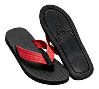 Middle Finger Flip Flops, Funny Non-Slip Sandals for Women Men (Red,8)