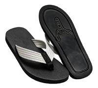 Middle Finger Flip Flops, Funny Non-Slip Sandals for Women Men (White,10)