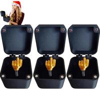 Middle Finger Gift Box,Middle Finger Surprise Gift Box,Middle Finger in A Box, Middle Finger Gifts, Box of Middle Fingers, Just for You Middle Finger, Christmas Novelty Fun Prank Gift (3PCS)
