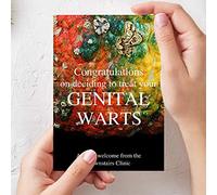 Middle Finger Gifts GENITAL WARTS - Rude Prank Postcard - Gag Gift (SENT DIRECT TO VICTIM)