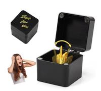 Middle Finger in a Box, Funny Middle Finger Gift Box, Pop Up Finger in a Box, Gag Middle Finger Prank Gifts Toys, Christmas Novelty Fun Prank Gift for Friends Desk Home Decoration