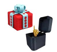 Middle Finger In A Box, Just For You Middle Finger Box, 3D Printed Annoying Gift Boxs With Screw, Fun Gag Gifts Ideal For Birthday,Christmas Desktop Decorations Creative Storage Boxs