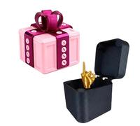 Middle Finger In A Box, Just For You Middle Finger Box, 3D Printed Annoying Gift Boxs With Screw, Fun Gag Gifts Ideal For Birthday,Christmas Desktop Decorations Creative Storage Boxs
