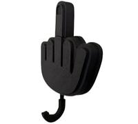 Middle Finger Keychain, Middle Finger Key Hanger Funny, Key Holder for Wall Decorative, Easy to Mount Retractable Funny Hand Gesture Wall Adhesive Hooks for Door Wall Doorway Wall Entryway Hallwa