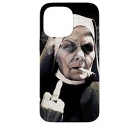 Middle Finger Nun w/Attitude Weird Funny Unholy Sister Case for iPhone 14 Pro Max