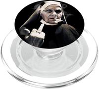 Middle Finger Nun w/Attitude Weird Funny Unholy Sister PopSockets PopGrip for MagSafe