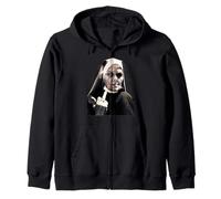 Middle Finger Nun w/Attitude Weird Funny Unholy Sister Zip Hoodie