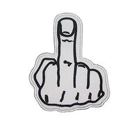 Middle Finger Patch Iron On Patch Sew On Embroidery Badge Cartoon Patch
