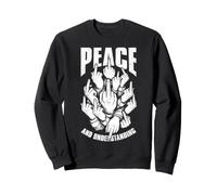 Middle Finger Peace And Understanding Rude Hand Sign Sweatshirt