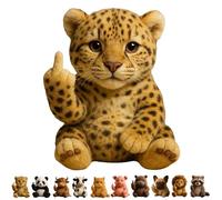 Middle Finger Plush Animal Toy,attitude Finger Plush Animal,middle Finger Plush Highland Cow,Funny Soft Middle Finger Plush Animals,Stress Relief Decor Gift,Unique Gifts for Home Office Decor-B