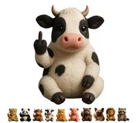 Middle Finger Plush Animal Toy,attitude Finger Plush Animal,middle Finger Plush Highland Cow,Funny Soft Middle Finger Plush Animals,Stress Relief Decor Gift,Unique Gifts for Home Office Decor-F