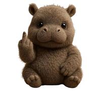 Middle Finger Plush,Meet the Attitude Squad,Cute Funny Middle finger Plush Dog (F)