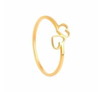 Middle Finger Rings for Women Rings Size 5 Gold Silver Rings For Women Non Tarnish Stackable Rings Trendy Dainty Gold Plated Stacking Cubic Zirconia Thumb Adjustable Ring Set Trendy Rings (Gold, 12)
