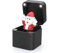 Middle Finger Santa Claus Christmas Figurines Prank Box, Cute Snowman Elk in a Surprise Prank PopUp Gift Box, Christmas Gag Gift for Kids Adults, Xmas Fun Gifts (Black-Santa Claus B)