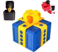 Middle Finger Surprise Gift Box, Annoying Gift Box Tabletop Ornament, Colorful Interactive Prank Decor for Desk, Fun Gag Gifts for Birthdays, Office & Home Decor, Halloween, Christmas (J)