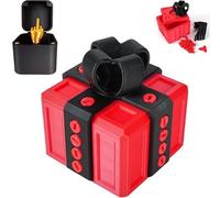 Middle Finger Surprise Gift Box, Annoying Gift Box Tabletop Ornament, Colorful Interactive Prank Decor for Desk, Fun Gag Gifts for Birthdays, Office & Home Decor, Halloween, Christmas (E)