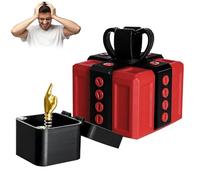 Middle Finger Surprise Gift Box Annoying Prank Box with Screws Interactive Tabletop Ornament with Surprise Gag Adult Prank Pop Up Gift for Birthdays Christmas New Year Office Home Decor (Style A)