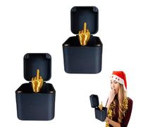 Middle Finger Surprise Gift Box,Middle Finger In A Box,Funny Pop Up Middle Finger Surprise Gift Box,Christmas Novelty Fun Prank Gift,Surprise Prank Pop up Gift,for Office Desk Decor Home Décor (2PCS)