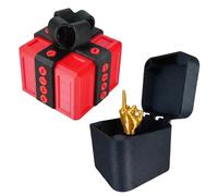 Middle Finger Surprise Gift Box, The Prank Box - Hilarious Screw Challenge with Middle Finger Surprise for Pranks and Mischief Christmas, 3D Printed Annoying Gift Boxes Ornaments with Screw