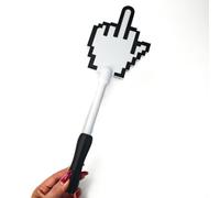 Middle Finger Tap Wand, 3D Printed Tap to Pay Device with Pixelated Icon, Touchless Screen Pointer for Drive thru and Coffee Shop, Contactless Payment Tool, Novelty Gift and Interaction Wand