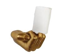 Middle Finger Toilet Paper Holder Funny Wall Mount Middle Finger Toilet Paper Holder Humorous Toilet Paper Dispenser Bathroom Statue Toilet Tissue Roll Paper Storage Holder Home Decor Sculpture Gift