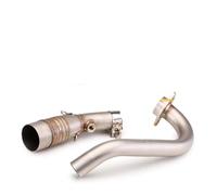 Middle Link Pipe full system Fit All 51mm Exhaust Muffler Compatible with X MAX 300 2017 2018 2019 2020 2021(D)