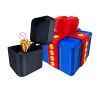 Middle Middle Finger In A Box Box With Finger Funny 3D Printed Screw Boxes Interactive Tabletop Ornament With Surprise For Women & Men, Ideal For Office Home Entertainment,Christmas