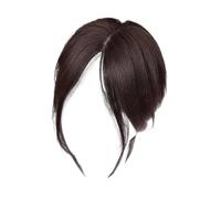 Middle Part Fake Hair - Middle Side Part Fake Hair Bangs Realistic,Women Natural Looking Volume Enhancement Wig for Social Banquets Daily Commuting Business Trip