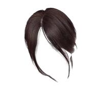 Middle Part Fake Hair | Side Fringe Fake Hair False Bangs Topper | Smooth Volume Enhancement Supplies Women Wig for Dating Social Banquets Daily Commuting Holiday