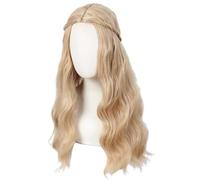 Middle Part Synthetic Curly Wigs Headgear Braided Breathable Net Liner Hairpiece For Daily And Cosplay Use Natural Looking Synthetic Hairpiece