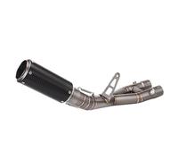 Middle Pipe Link Connector Motorcycle Exhaust Mid Link Pipe Connection 60mm Muffler Titanium Alloy Slip On For YZF R1 R1M MT10 2015-2023
