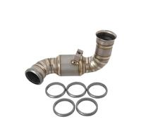 Middle Pipe Link Connector Slip On For 800NK NK 800 Motorcycle Exhaust Muffler Pipe Graphite Gaskets O-Ring Original El&iminator Enhanced Crush