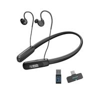 Middle Rabbit Rampage 2 Gaming Earbuds with 2.4G USB Dongle, 20ms Low Latency, Wireless Bluetooth Neckband Headphones for Work & Play, Mic, 32H Playtime, Around-the-Neck, for PS5/PC/Laptop