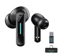 Middle Rabbit SW4 USB Wireless Earbuds for PC and Laptop, Bluetooth Headphones with 2.4GHz Dongle for Work, Wireless Headset for Meeting, with Microphone, Earphones with Mic for Computer Desktop