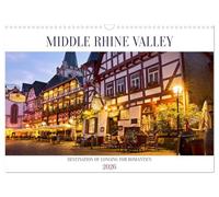 Middle Rhine Valley (Wall Calendar 2026 DIN A3 landscape), CALVENDO 12 Month Wall Calendar: Picturesque villages, wine terraces and imposing hilltop ... beautiful excursion destinations in Germany.