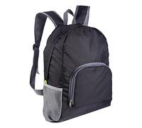 Middle School Backpacks Leisure Large Capacity Outdoor Lightweight Water Proof Foldable Backpack Backpack Small Leather (Black, One Size)