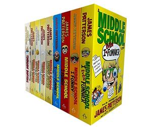 Middle School Funny Series and Treasure Hunters Series 9 Books Collection Set -I Funny, I Even Funnier, I Totally Funniest, I Funny TV, Treasure Hunters, Danger Down The Nile….