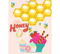 Middle school reading logs Elementary reading log Softback Size 8 x 10 inch "Honey": Reading log for middle school 100 Spacious Record Pages