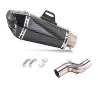 Middle Section Link Pipe For B&enelli TRK502X 2019 2020 2021 Motorcycle Exhaust Escape Modified Mid Link Pipe Connecting 51mm Muffler Slip On Motorcycle Exhaust(3)