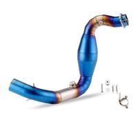Middle Section Mid Link Pipe For B&MW G310R G310GS 2017-2021 Motorbike Exhaust End Silencers Exhaust Escape Full System Muffler Mid Link Pipe 51mm(Stainless steel-blue)