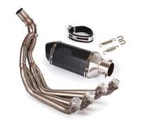 Middle Section Mid Link Pipe For CB650F CB650R CBR650 CBR650F 2014-2022 51mm Exhaust System Muffler Tail Tip Front Link Tube Stainless Steel Slip On(1)