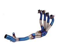 Middle Section Mid Link Pipe For Kawaskai Z900 2017-2020 Motorcycle Full Exhaust Systems Pipe Titanium Alloy Front Link Muffler Slip On(50.5mm 2)