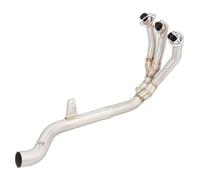 Middle Section Mid Link Pipe For T&riumph For Trident 660 2021-2023 Muffler Exhaust Header Tube Muffler Front Link Pipe Stainless Steel Modified Side Rows
