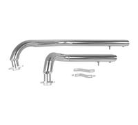 Middle Section Mid Link Pipe For Vulcan 800 S EN800 VN800 S800 VN400 All Years Motorcycle Exhaust Pipe With Muffler Silencer Vent Pipe(Chrome)