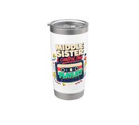 Middle Sister I Control The Playlist Funny Stainless Steel Insulated Tumbler