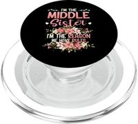 Middle Sister Reason We Have Rules Sibling Partner Look PopSockets PopGrip for MagSafe